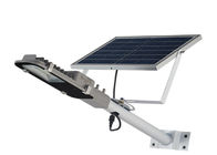چراغ خیابانی خورشیدی LED قابل حمل همه در یک با راندمان بالا صرفه جویی در انرژی 10 وات تا 120 وات