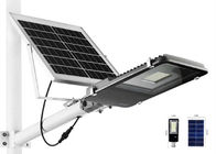 چراغ خیابانی خورشیدی LED قابل حمل همه در یک با راندمان بالا صرفه جویی در انرژی 10 وات تا 120 وات