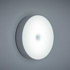 چراغ شب طراحی گرد با حسگر حرکت برای اتاق خواب نور سفید 6000K