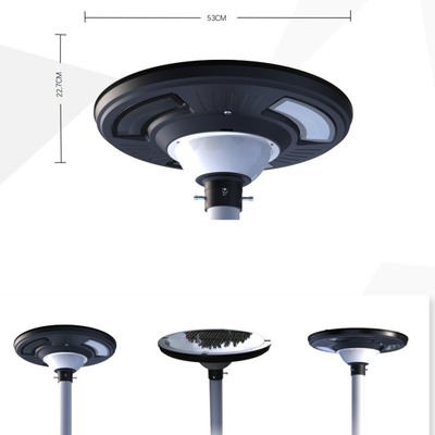 نور بازه ای UFO خورشیدی با کیفیت بالا رنگ RGB با سنسور نور و کنترل از راه دور برای پارک باغ و جاده
