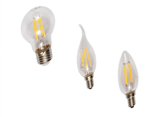 6 وات E27 کم نور LED شکل قطره اشک فیلامنت 2700K-6500K شیشه با راندمان بالا