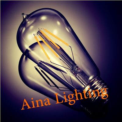 لامپ LED سبک رشته ای با کارایی بالا 2W E14 E27 AC 176V - 264V 6000k