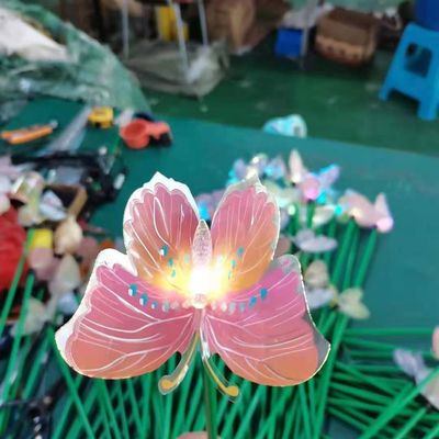 چراغ گل خورشیدی Cri70 ۱ متری ۱.۲ متری برای پارک تعطیلات