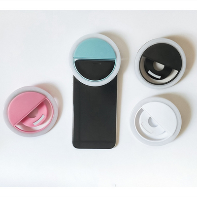 Cri70 Selfie Led Ring Light گیره فلش زیبایی عکاسی روی گوشی با باتری قابل حمل