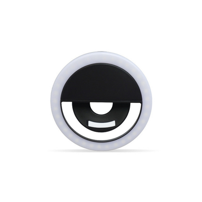 Cri70 Selfie Led Ring Light گیره فلش زیبایی عکاسی روی گوشی با باتری قابل حمل