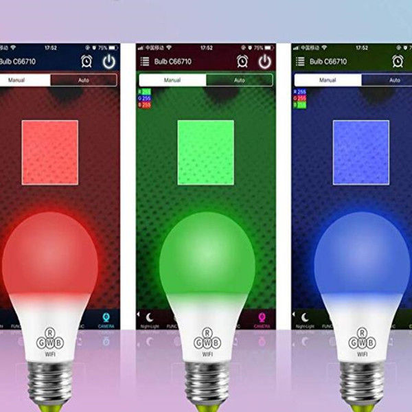 لامپ LED هوشمند RGB که توسط برنامه موبایل برای KTV از طریق WIFI یا دندان آبی کنترل می شود