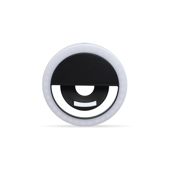Cri70 Selfie Led Ring Light گیره فلش زیبایی عکاسی روی گوشی با باتری قابل حمل